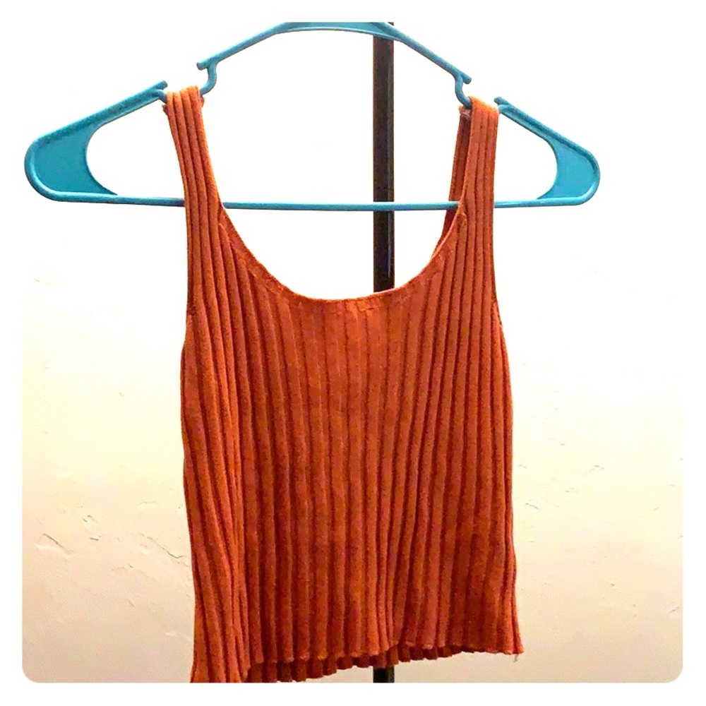 Burnt orange crop top